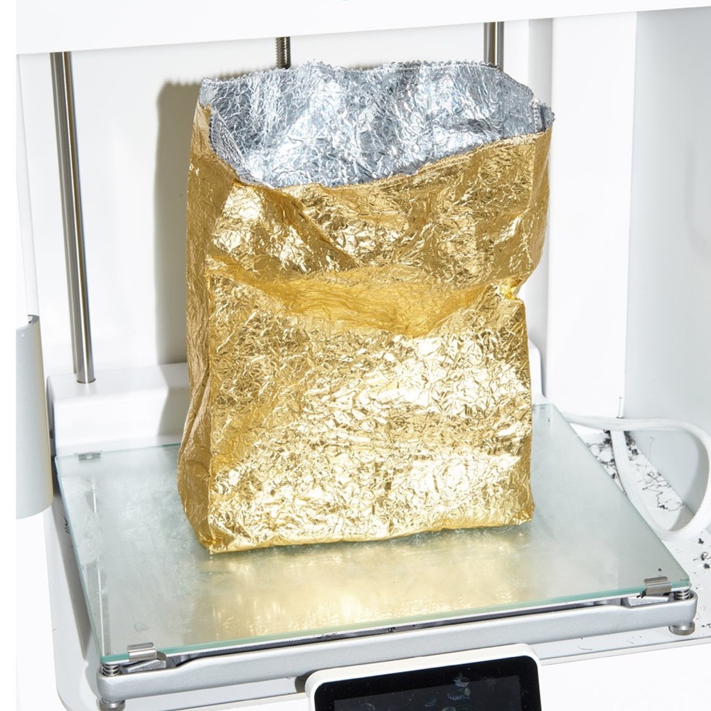 Zilla Metallic Lunch Pail Bag